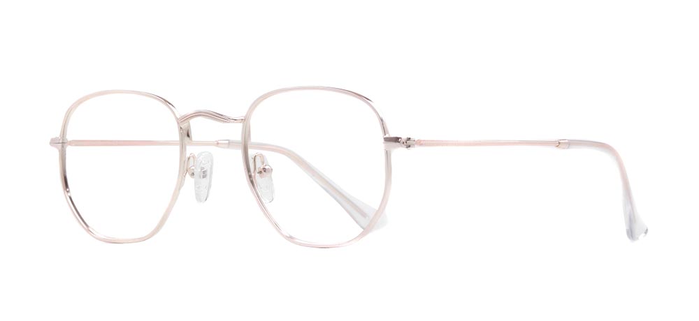 BENX PREMIUM Eyeglasses Teenage Woman Rectangular Full-Rimmed Metal Unfiltered BXMTL 7008.46-C.56